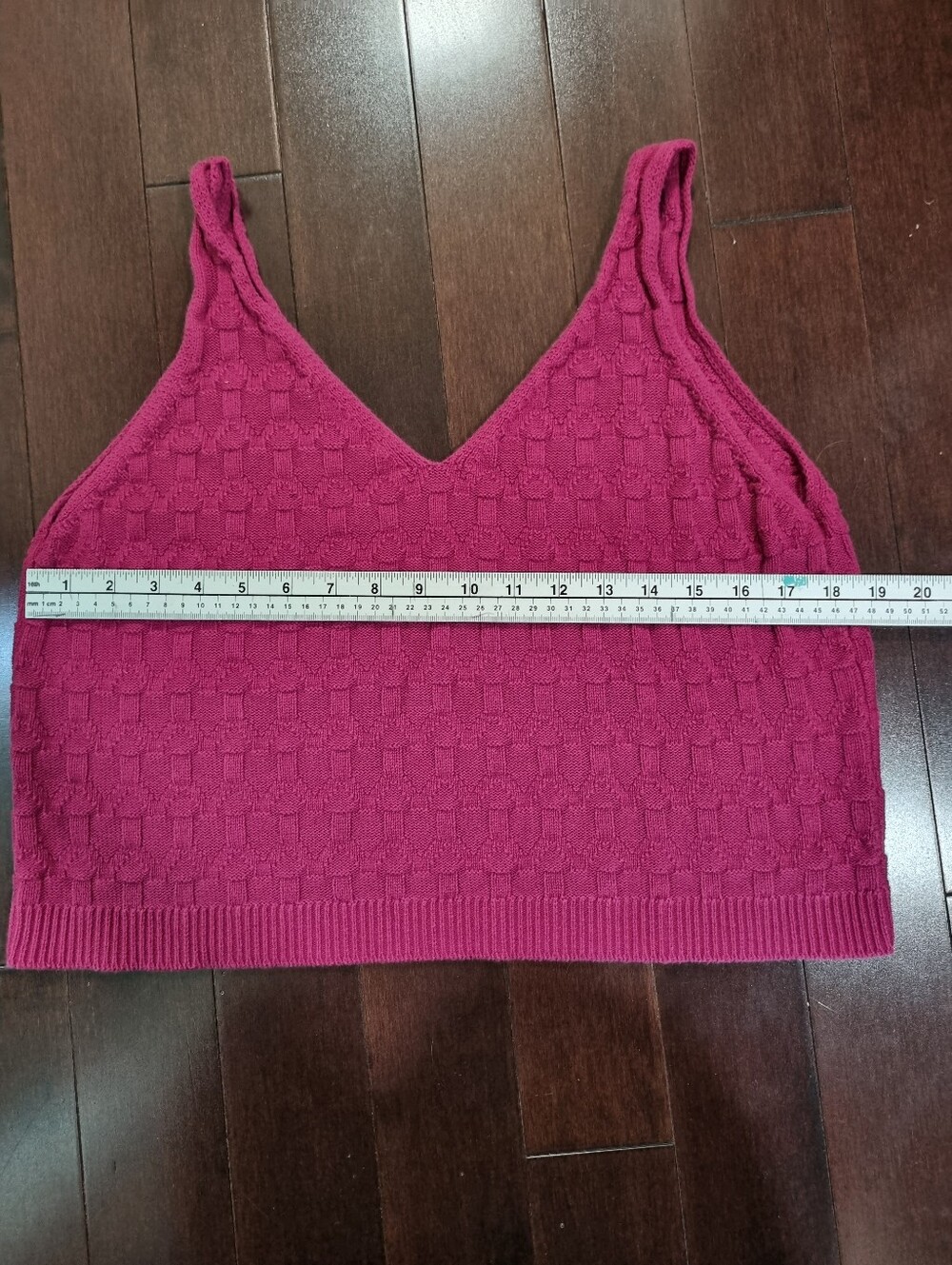 Joe Fresh | Textural 3d Knit Tank Vest In Raspberry Pink - Picture 2 of 4